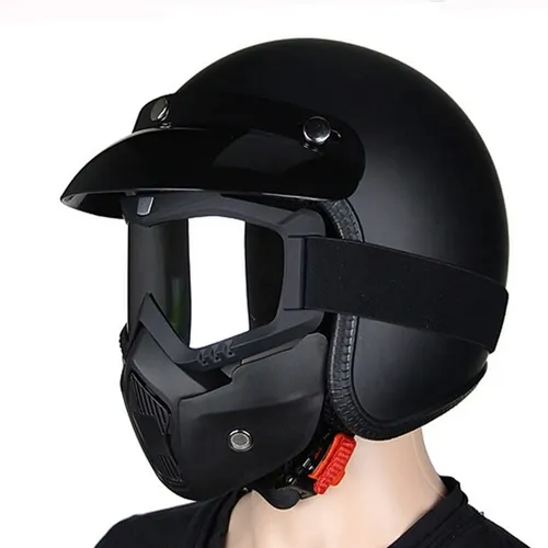 Mascara Para Casco 3 4 Tipobiltwell Cafe Racer Msi envio Gr