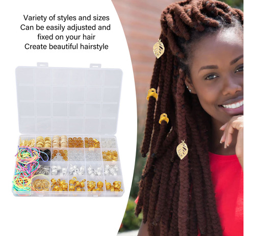 Set De Joyas Para Rastas, Rastas De Aleación, Cuentas Y Braz