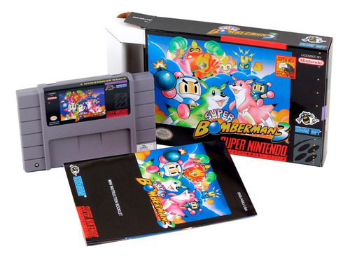 Super Bomberman 3 Super Nintendo Snes Completo