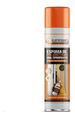 Espuma De Poliuretano Expandido Labor 500ml Lab01190