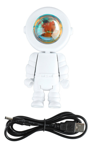 Lámpara Robot Astronauta Romántica Proyector De Luz Led Para