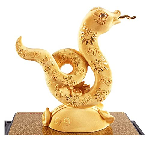 Escultura Estatua De Serpiente De Mesa Con Pedestal, Adornos