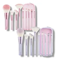 Comprar Brochas De Maquillaje Colores Pateles X2 Set Rosa Y Lila
