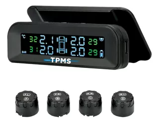 Tpms Sensor De Presión Y Temp. Solar Autos C/sens. Externos