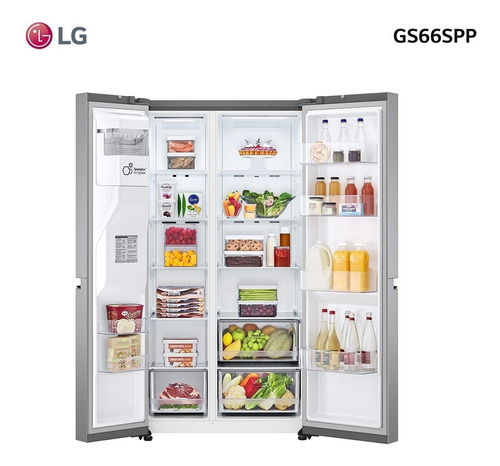 Imagen 6 de 9 de Refrigerador Inverter 637l LG Gs66spp