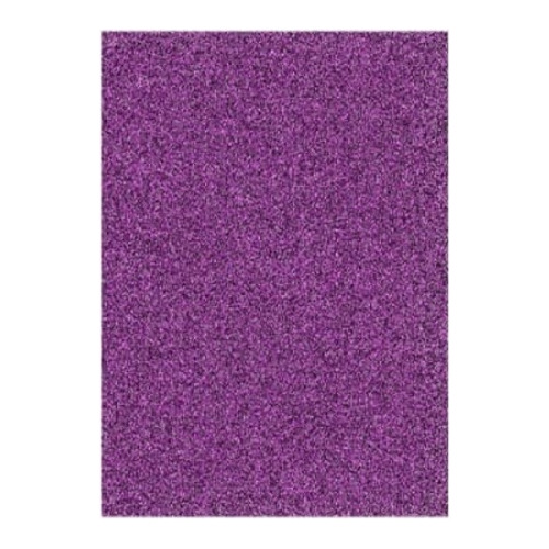 Lamina Goma Eva Glitter 20x30cm X 2mm Violeta 10 Un. Hand