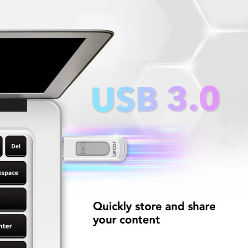 Unidad Flash Lexar Jumpdrive V100 Usb 3.0 De 128 Gb, Paquete