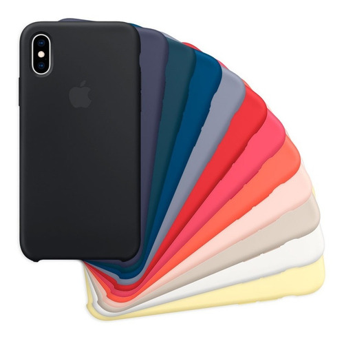Imagen 2 de 7 de Funda Silicone Case Para iPhone 7 8 Plus X Xr Xs Max 11 Pro