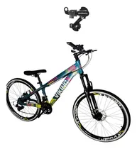 Comprar Bicicleta Vikingx26 T25 24v Slick Fx Bca Câmbio Tras Shimano