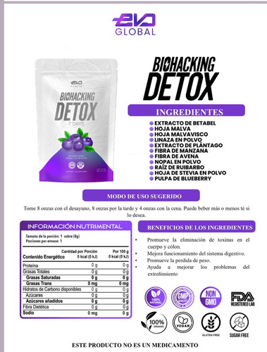 Té Detox Arándano 100% Orgánico