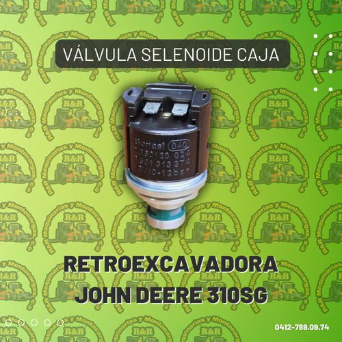 Válvula Selenoide Caja Retroexcavadora John Deere 310sg