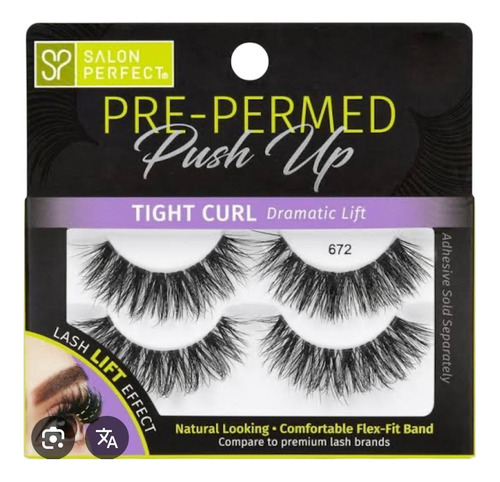Salon Perfect Pestañas Postizas 2 Pqtes De 2 Pares Cada Uno Negra