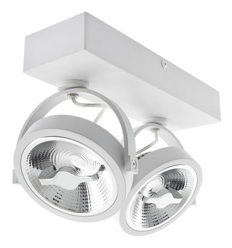 Spot Orientable Con 2 Ar111  Led En Color Blanco O Negro