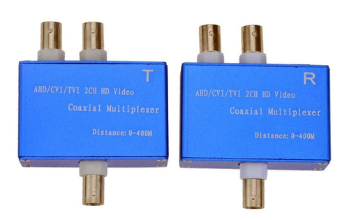 Multiplexor Coaxial Video Hd 2 Canal Transmisor Para 1