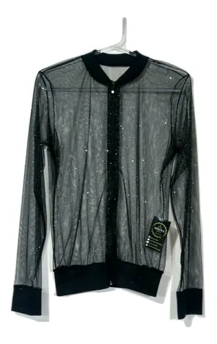 Jaqueta bomber transparente tule discount