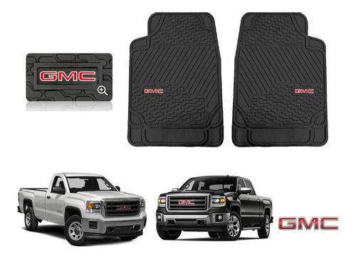 Tapetes 2pz Big Truck Logo Gmc Sierra 2014 2015 2016 2017 18