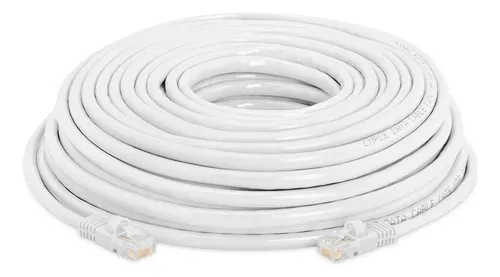 Cable De Red Ethernet Rj45 Utp Cat6 15 Metros Armado Blanco