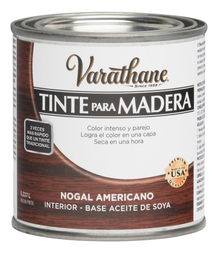 Varathane Tinte Para Madera Nogal Americano 0,237 L