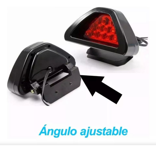 Luz Trasera Freno Luces Auto Moto 12 Led Estrobo Stop Tipo