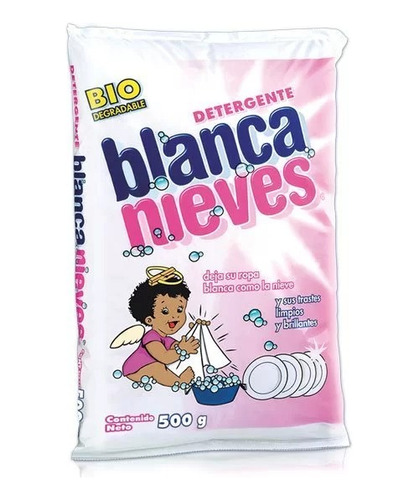 Pack 3 Detergente En Polvo Blanca Nieves 500g