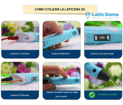 Lápiz Lapicera De Impresión 3d Con Lcd Filamentos Base