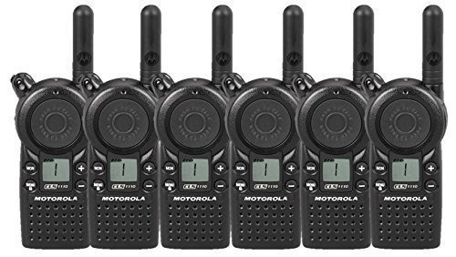 6 Pack Of Motorola Cls1110 Two Way Radio Walkie Talkies Cel