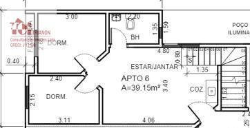 Imagem 6 de 18 de Cobertura S/cond. 2 Dorm 80 M² Por R$ 374.000 - Vila Tibiriçá - Santo André/sp - Co0927