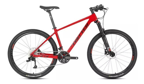 Bicicleta Mtb Twitter Leopard Carbono 30v Disco Hidr Linda