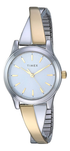 Reloj Timex Con Brazalete Elástico Entrecruzado De 25 Mm Par