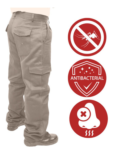 Pantalon Cargo Nanotech Shields, Antimosquitos Antiolor