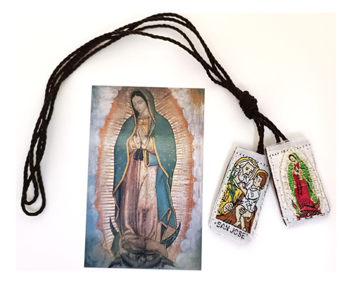 Escapularios Virgen De Guadalupe Pack 12 + 25 Estps