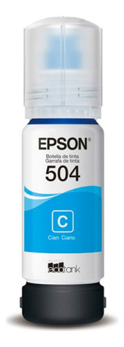 Refil De Tinta Epson Original Ciano T504120-al - C13t03n22a