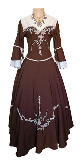 Vestido De Prenda Feminino Gaúcho Baile Festa Campeira | Frete grátis Vestido De Prenda Feminino Gaúcho Baile Festa Campeira | Frete grátis