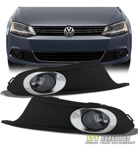 Par Faros Niebla Ahumado Volkswagen Jetta Style 2012 2.5l
