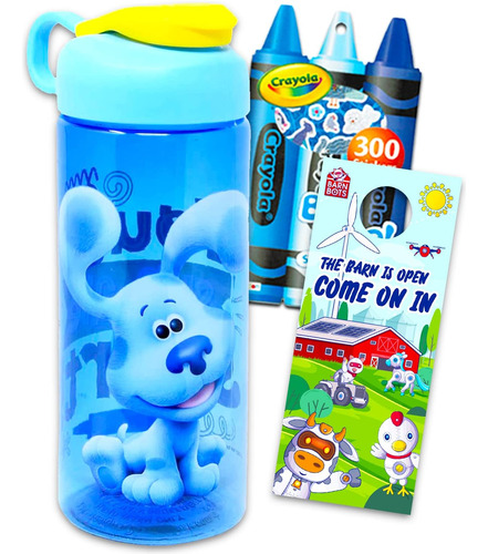 Botella De Agua De Plástico Blues Clues Para Niños Y Niñas ~