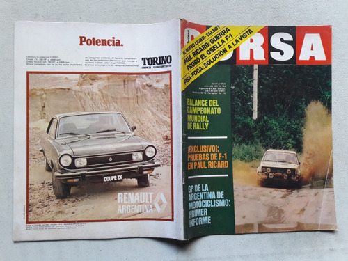 Revista Corsa Nº 767 Enero 1981 Campeonato Mundial Rally 80