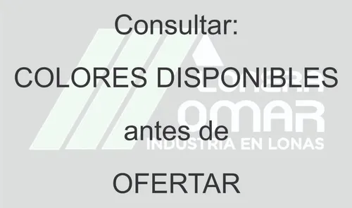 Cerramiento Lona Color Con Ojales 1 X 1 Mt