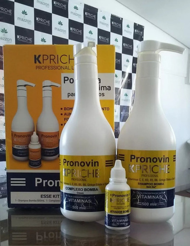 Kit Pronovin Crescimento Kpriche - Cabelo E Tb Barba/bigode