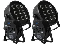 Comprar Combo 2 Spot Led Flat Luz Negra + Ambar+ Rgbw Proton 10w 6 1