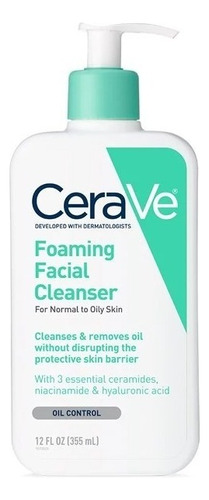 Cerave Foaming Facial Cleanser 12 Oz. Tipo de piel Todo tipo de piel