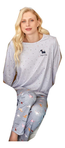 Pijama Dos Piezas Invierno Talles Grandes Susurro 3406