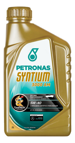 Aceite Petronas Syntium 3000AM 5W40 100% Sintetico Api Sn Acea C3 x1L