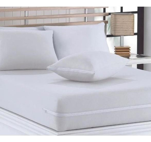Capa Para Colchão Queen Size Tecido Micropercal Com Zíper