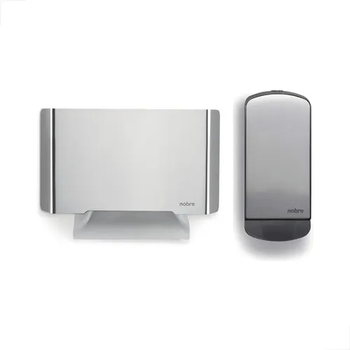Kit Saboneteira Premium Inox + Toalheiro Inox Escovado Nobre Select