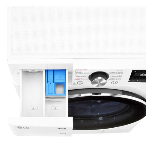 Lava E Seca LG Smart Vc2 14kg Branca Com Ia Cv9014wc2 - 127v