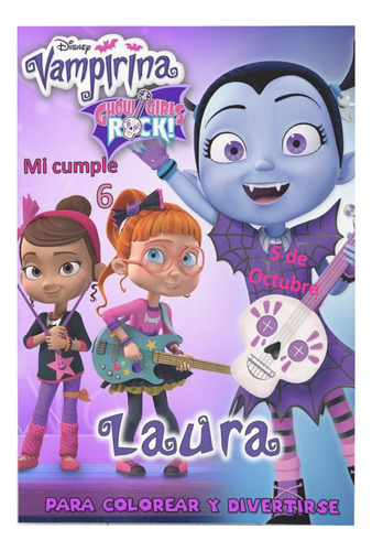 Vampirina - Libro Para Colorear Textos Editables