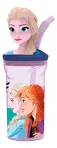 Comprar Vaso Tapa Y Sorbete Frozen Figura 3d 360 Ml Premium