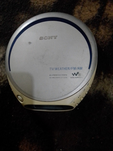 Imagen 1 de 3 de Discman Sony Tv Weather Fm Am