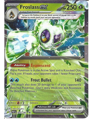 Froslass Ex Carta Pokémon Tcg Original+10 Cartas