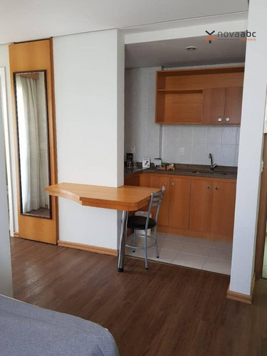 Imagem 18 de 25 de Flat Com 1 Dormitório À Venda, 40 M² Por R$ 250.000,00 - Centro - Santo André/sp - Fl0004